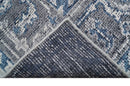 Antique Look Hand Knotted 8x10 Traditional Gray And Blue Wool Area Rug by The Rug Decor