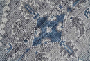 Antique Look Hand Knotted 8x10 Traditional Gray And Blue Wool Area Rug by The Rug Decor