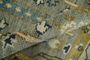 Antique Silver and Gold Hand-Knotted Wool Area Rug - Traditional Heriz by The Rug Decor