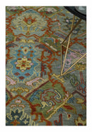 Antique Moss Wool Area Rug - Hand Knotted Traditional Persian
