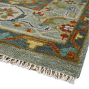 Antique Moss Wool Area Rug - Hand Knotted Traditional Persian