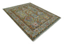 Antique Moss Wool Area Rug - Hand Knotted Traditional Persian