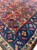 Antique One of Kind Persian Hamedan Enjelas Rug 3’11” x 4’4”