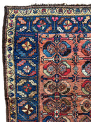 Antique One of Kind Persian Hamedan Enjelas Rug 3’11” x 4’4”