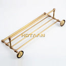 GobekUsa Brass Towel Rack, Antique Brass Holder, 50cm Shelf, Bathroom Accessories