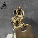 GobekUsa Bronze Toilet Paper Holder Classic Design Rustproof MB-0819B