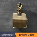 GobekUsa Bronze Toilet Paper Holder Classic Design Rustproof MB-0819B