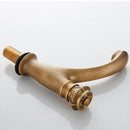 GobekUsa Brushed Bronze Basin Faucet Single Lever Cold Water Mixer Tap