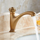 GobekUsa Brushed Bronze Basin Faucet Single Lever Cold Water Mixer Tap