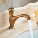 GobekUsa Brushed Bronze Basin Faucet Single Lever Cold Water Mixer Tap