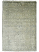 Antique Persian 2x3 Beige and Gray Hand Knotted Entryway Wool Area Rug | TRD2954723