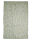 Antique Persian 2x3 Beige and Gray Hand Knotted Entryway Wool Area Rug | TRD3304823