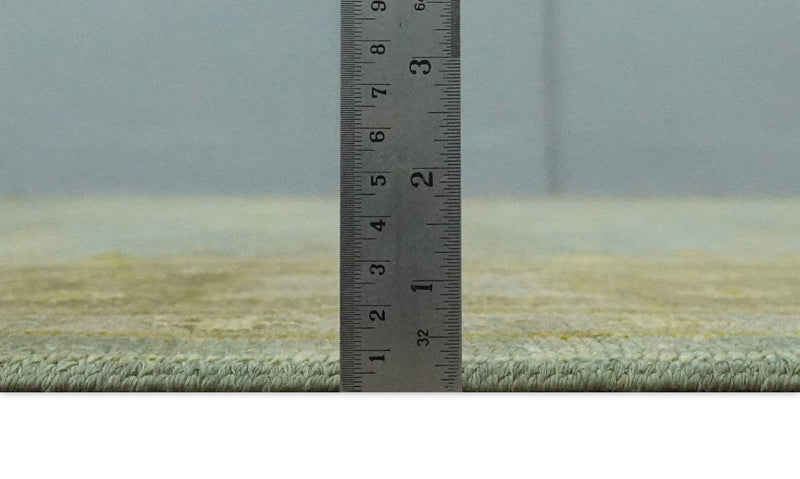 Antique Persian Gray and Moss Brown 8x10 Hand Knotted Traditional Oushak Wool Rug | AC9810