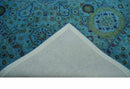 Wool Area Rug - Blue Mamluk Antique Design Hand Tufted Overdyed by The Rug Decor