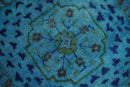 Wool Area Rug - Blue Mamluk Antique Design Hand Tufted Overdyed by The Rug Decor