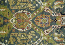 Hand Knotted Wool Area Rug Green Ivory Gray Antique Traditional by The Rug Decor
