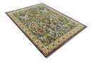 Hand Knotted Wool Area Rug Green Ivory Gray Antique Traditional by The Rug Decor