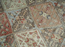 Hand Knotted Wool Tribal Area Rug Antique Distressed Oxidized Finish Multiple Sizes by The Rug Decor