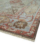 Hand Knotted Wool Tribal Area Rug Antique Distressed Oxidized Finish Multiple Sizes by The Rug Decor
