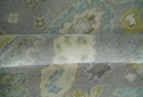Wool Area Rug Antique Silver Hand Knotted Oushak Turkish Craftsmanship Premium Quality by The Rug Decor