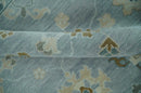 Antique Blue and Brown Turkish Oushak Hand Knotted Wool Area Rug Traditional by The Rug Decor