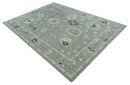 Wool Area Rug - Silver Beige Hand Knotted Traditional Antique by The Rug Decor