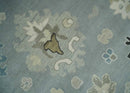 Wool Area Rug - Silver Beige Hand Knotted Traditional Antique by The Rug Decor