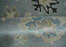 Wool Area Rug - Silver Beige Hand Knotted Traditional Antique by The Rug Decor