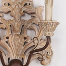 GobekUsa Elegant Solid Wood Carving Antique Wall Lamp for Home Decor