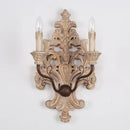 GobekUsa Elegant Solid Wood Carving Antique Wall Lamp for Home Decor