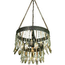 Antique Spoon & Crystal Chandelier by Lee Display