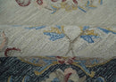 Antique Style Beige and Charcoal Aubusson design Hand Tufted 8x10 wool Area Rug