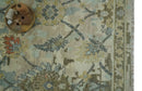 Antique Style Beige, Green and Gray Hand Knotted Traditional Oriental 8x10 wool area Rug by The Rug Decor