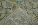 Antique Style Beige, Green and Gray Hand Knotted Traditional Oriental 8x10 wool area Rug by The Rug Decor