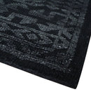 Antique Style Black and Silver 8.4x9.8 hand knotted Traditional wool Area rug by The Rug Decor