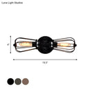 GobekUsa Antique Style Black/Bronze Caged Sconce Light - 2-Light Wrought Iron Mini Wall Lamp for Dining Room