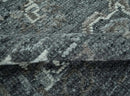 Antique Style Charcoal and Ivory 8x10 hand knotted Oushak wool Area rug by The Rug Decor