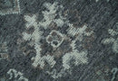 Antique Style Charcoal and Ivory 8x10 hand knotted Oushak wool Area rug by The Rug Decor