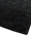 Antique Style Charcoal, Gray and Silver 8x10 Hand knotted wool Area Rug