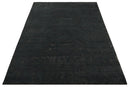 Antique Style Charcoal, Gray and Silver 8x10 Hand knotted wool Area Rug