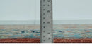Antique Style Fine Rust, Blue and Aqua 8x10 Hand Knotted Traditional Serapi wool rug by The Rug Decor