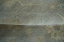 Antique style Gray and Beige 9x12 Hand knotted Oushak wool Area Rug by The Rug Decor