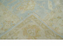 Antique style Gray, Beige and Olive 9x12 Hand knotted Oushak wool Area Rug