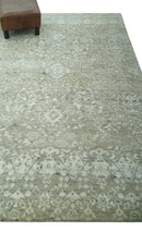 Antique style Ivory and Beige Hand Knotted Traditional Design 5x8 wool Area Rug