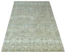 Antique style Ivory and Beige Hand Knotted Traditional Design 5x8 wool Area Rug
