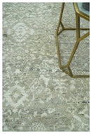 Antique style Ivory and Beige Hand Knotted Traditional Design 5x8 wool Area Rug