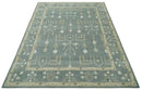 Hand Knotted Wool Area Rug Antique Tree of Life Gray Beige Silver