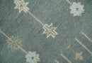 Hand Knotted Wool Area Rug Antique Tree of Life Gray Beige Silver