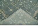 Hand Knotted Wool Area Rug Antique Tree of Life Gray Beige Silver