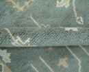 Hand Knotted Wool Area Rug Antique Tree of Life Gray Beige Silver